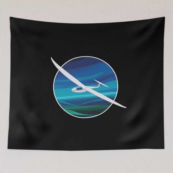 Item preview, Glider Plane Pilot Sailplane aerial floating soaring designed and sold by These_Prints.