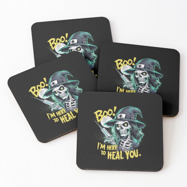 Item preview, Spooky Halloween Nurse Skeleton Boo I'm Here to Heal You designed and sold by clothesy7.