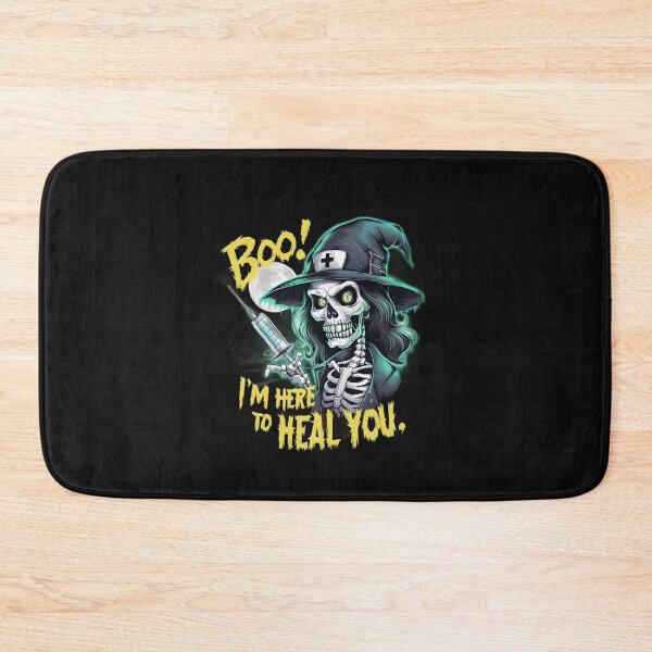 Item preview, Spooky Halloween Nurse Skeleton Boo I'm Here to Heal You designed and sold by clothesy7.