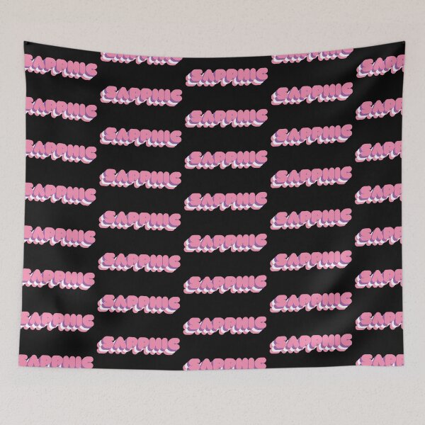 Item preview, SAPPHIC - LGBTQIA+ Support, Sapphic Flag designed and sold by SuchWowDesign.