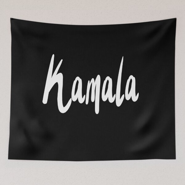 Item preview, Kamala popular girls name woman women’s first name in white cursive calligraphy personalised personalized customized name Gift for Kamala designed and sold by Artonmytee.