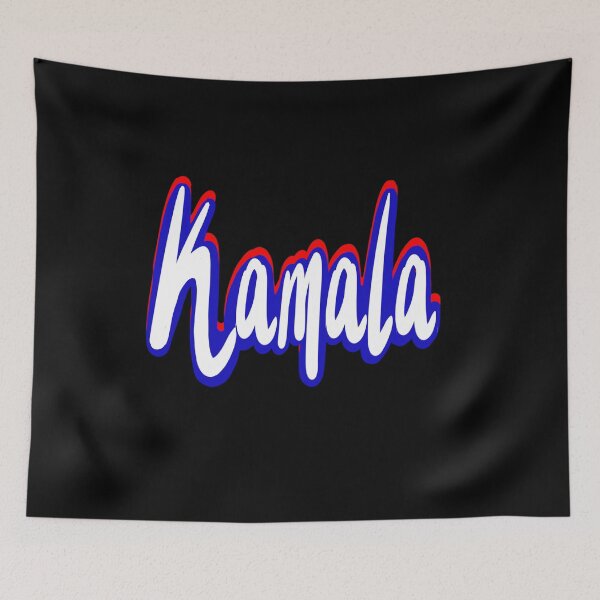 Item preview, Kamala popular girls name woman women’s first name in red white blue cursive calligraphy personalised personalized customized name Gift for Kamala designed and sold by Artonmytee.