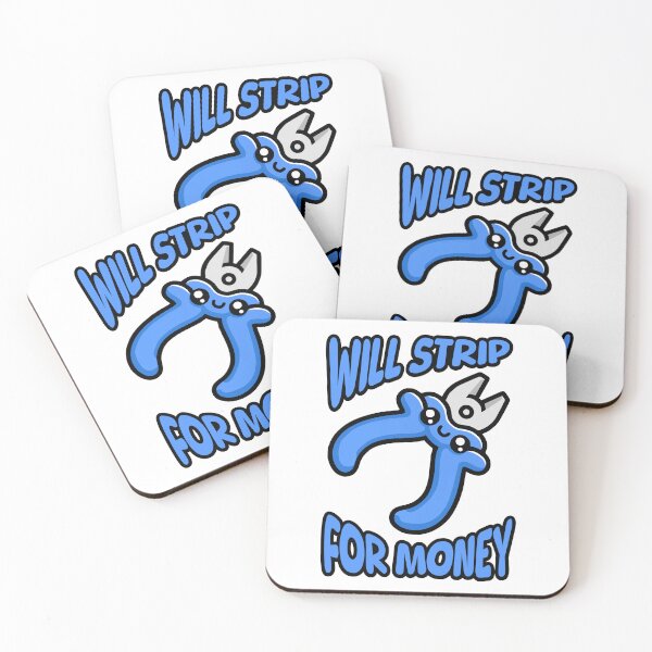Item preview, Will Strip For Money! Funny Electrician Humor Blue designed and sold by PMCreative.