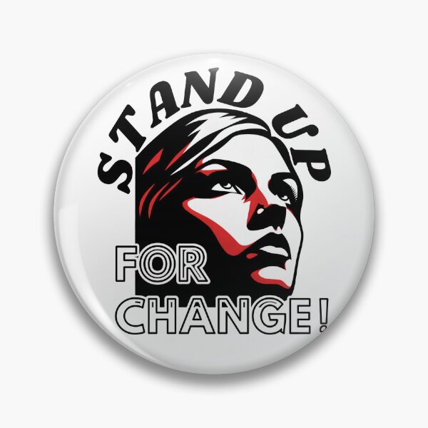 Item preview, STAND UP FOR CHANGE!: A Bold Black and Red Graphic designed and sold by SplashTastic.