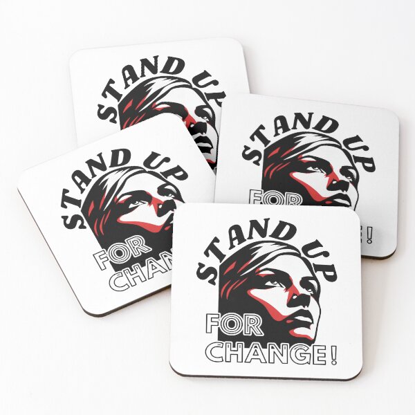 Item preview, STAND UP FOR CHANGE!: A Bold Black and Red Graphic designed and sold by SplashTastic.