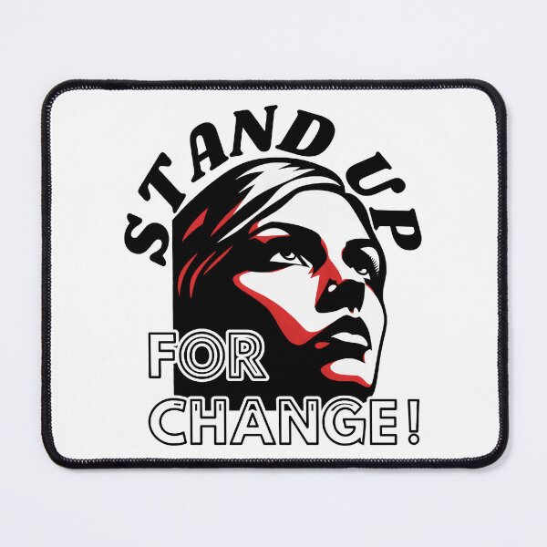Item preview, STAND UP FOR CHANGE!: A Bold Black and Red Graphic designed and sold by SplashTastic.