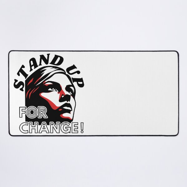 Item preview, STAND UP FOR CHANGE!: A Bold Black and Red Graphic designed and sold by SplashTastic.