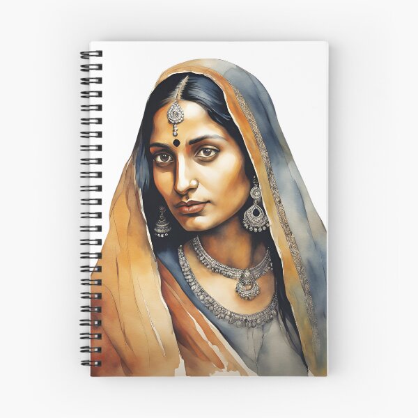 Item preview, India Watercolor Art, Indian Woman, Indian Style, India designed and sold by SRLND.