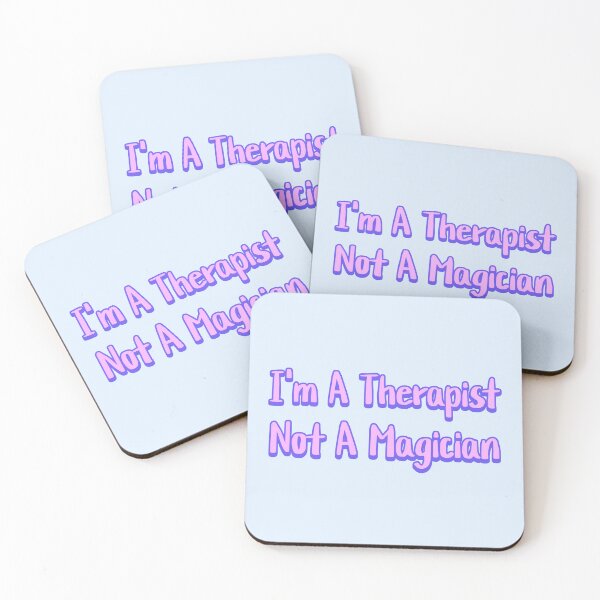 Item preview, I'm A Therapist Not A Magician! Funny Therapy Humor Purple designed and sold by PMCreative.