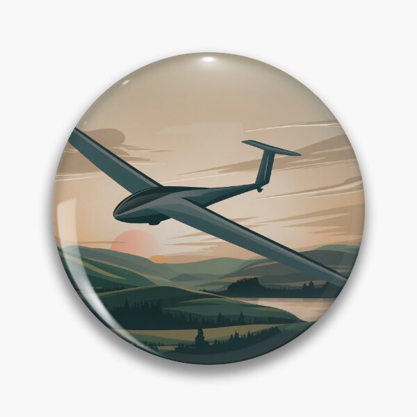 Item preview, Glider Plane Pilot Sailplane aerial floating soaring designed and sold by These_Prints.