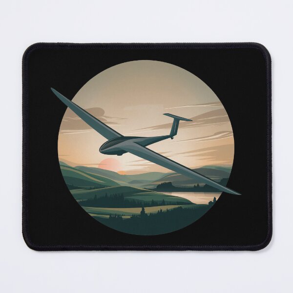 Item preview, Glider Plane Pilot Sailplane aerial floating soaring designed and sold by These_Prints.