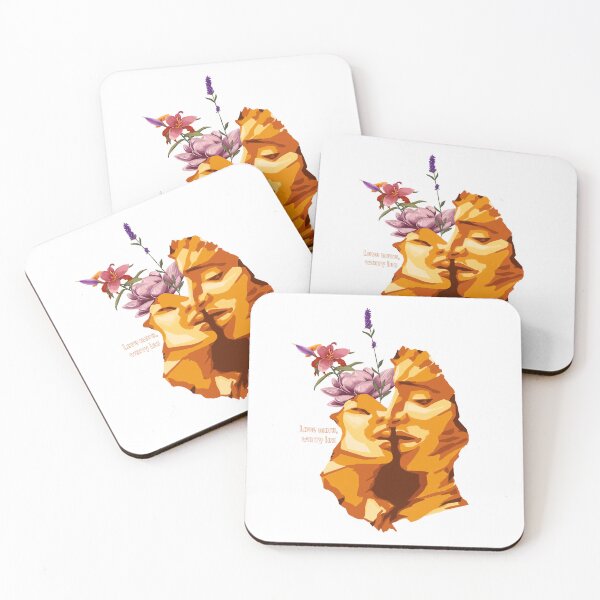 Item preview, Love More, Worry Less: A Romantic Floral Embrace for Couples designed and sold by Pandositive.