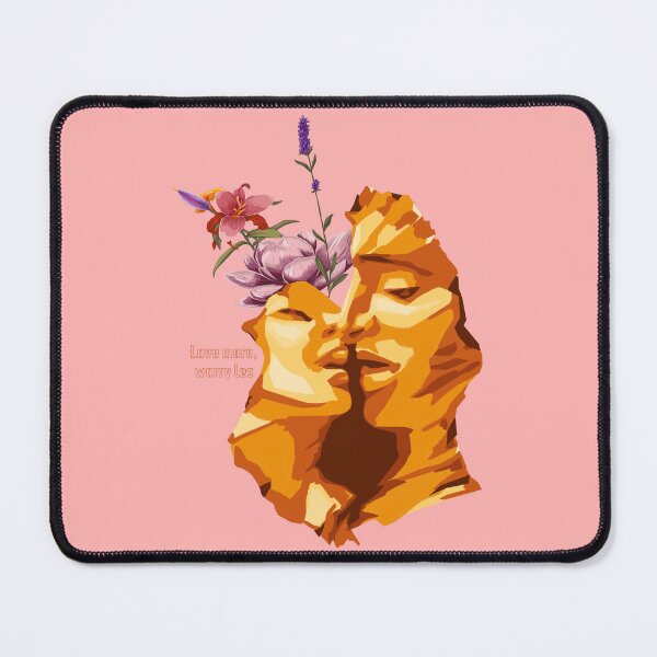 Item preview, Love More, Worry Less: A Romantic Floral Embrace for Couples designed and sold by Pandositive.