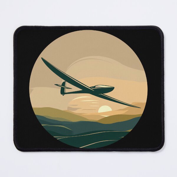Item preview, Glider Plane Pilot Sailplane aerial floating soaring designed and sold by These_Prints.