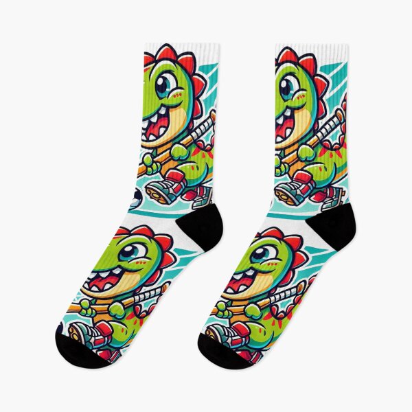 Item preview, Anime Style Tyrannosaurus Rex playing field hockey designed and sold by Miguel Araujo.