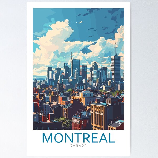Item preview, Montreal Canada - North America - Travel art designed and sold by Marciolini.