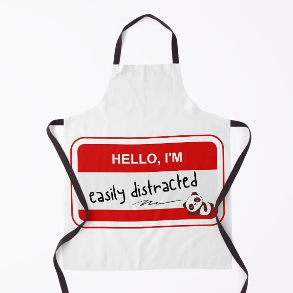Item preview, ADHD - HELLO IM, easily distracted - Option A Red designed and sold by TheBerriesADHD.