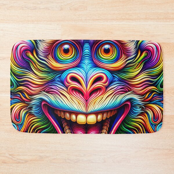 Item preview, Playful Monkey Psychedelic Art | Trippy Monkey Wall Art | Colorful Monkey | Psychedelic Animal Decor | Hippie Art | Monkey Lover Gift designed and sold by LuxWallDigital.
