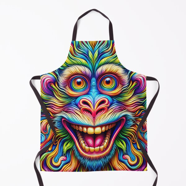 Item preview, Playful Monkey Psychedelic Art | Trippy Monkey Wall Art | Colorful Monkey | Psychedelic Animal Decor | Hippie Art | Monkey Lover Gift designed and sold by LuxWallDigital.
