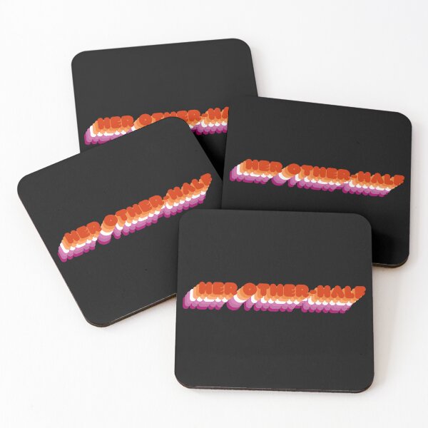 Item preview, Her Other Half - LGBTQIA+ Support, Lesbian Flag designed and sold by SuchWowDesign.
