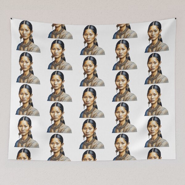 Item preview, Thai Watercolor Art, Thai Woman, Thai Style, Thailand designed and sold by SRLND.