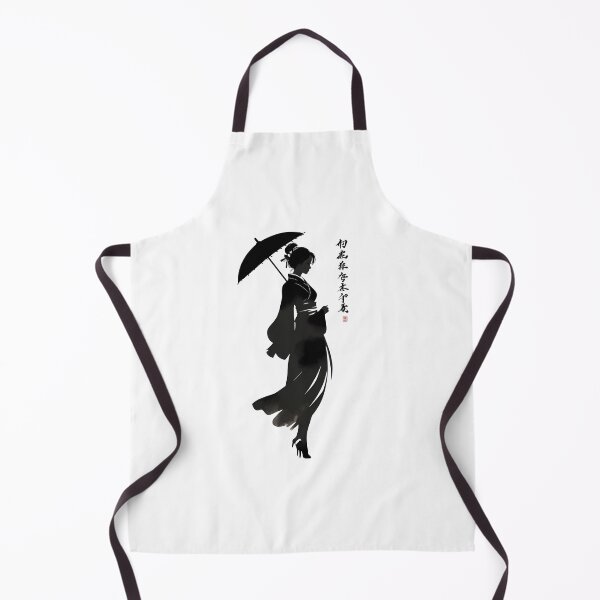 Item preview, Elegant Yabusame Woman - Sumi-e Silhouette designed and sold by Noertz.