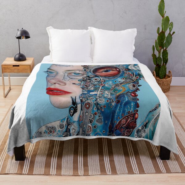 Item preview, Futuristic Cyborg Portrait designed and sold by rakutirelec.
