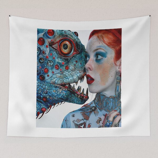 Item preview, Red and Blue Hybrid Art designed and sold by rakutirelec.