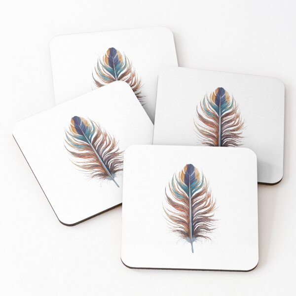 Item preview, Vibrant feather designed and sold by 2Blue-Dots.
