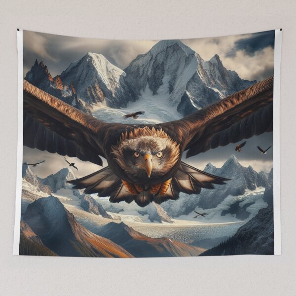 Item preview, Majestic Eagle Photo | Eagle Wall Art | Soaring Eagle | Bird of Prey Decor | Nature Photography | Eagle Lover Gift designed and sold by LuxWallDigital.