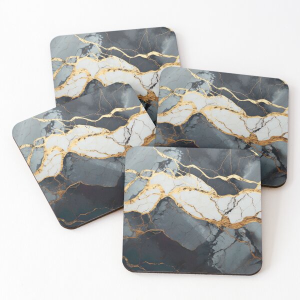 Item preview, Travertine Marble - Kintsugi designed and sold by KootenayDesigns.