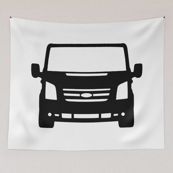 Item preview, Ford Transit Van Turneo SWB H1 H3 2006-2015 Black silhouette designed and sold by EdimDesign.