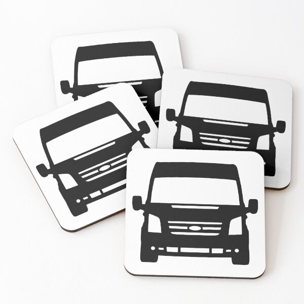 Item preview, Ford Transit Van Turneo LWB H2 2006-2015 Black silhouette designed and sold by EdimDesign.
