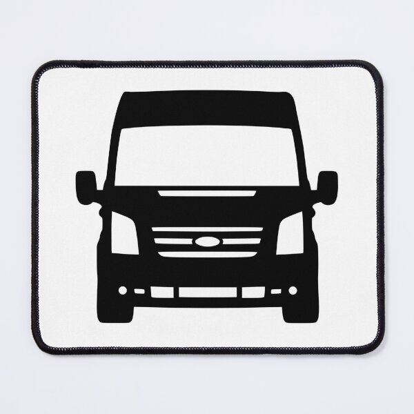 Item preview, Ford Transit Van Turneo LWB H2 2006-2015 Black silhouette designed and sold by EdimDesign.