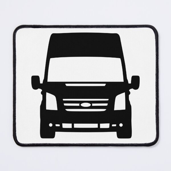 Item preview, Ford Transit Van Turneo LWB H3 2006-2015 Black silhouette designed and sold by EdimDesign.