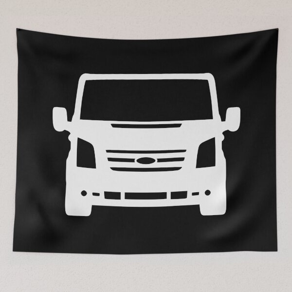 Item preview, Ford Transit Van Turneo SWB H1 H3 2006-2015 white silhouette designed and sold by EdimDesign.