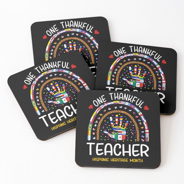 Item preview, One Thankful Teacher Hispanic Heritage designed and sold by NUMAcreations.