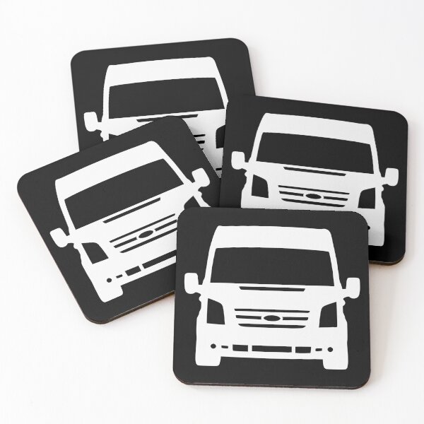 Item preview, Ford Transit Van Turneo LWB H2 2006-2015 white silhouette designed and sold by EdimDesign.