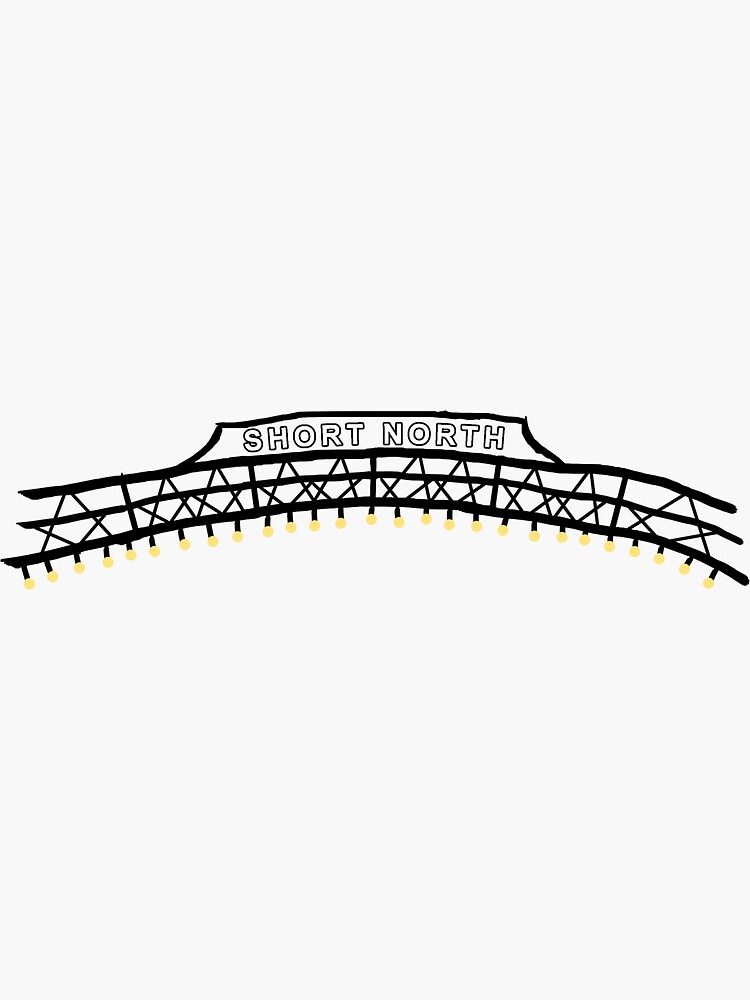 Thumbnail 3 of 3, Sticker, Short North Arches designed and sold by akachayy.