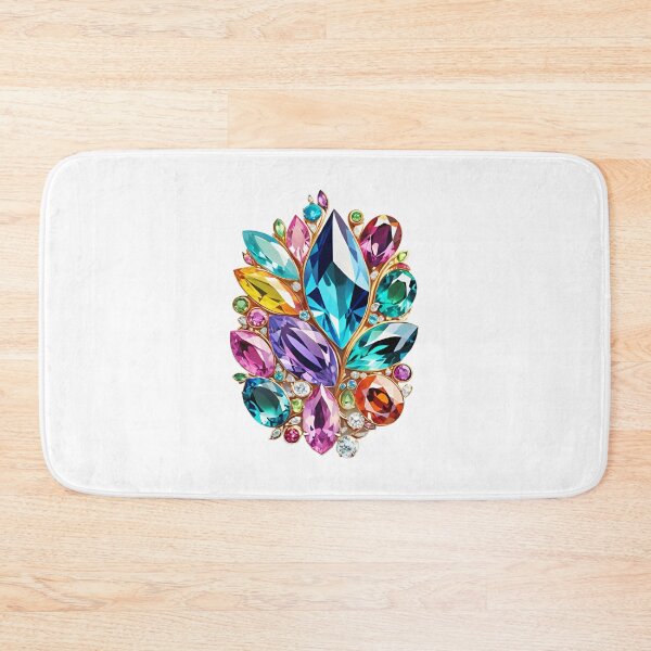 Item preview, Rhomboid shaped gemstones on a brooch designed and sold by MadinaFatt.