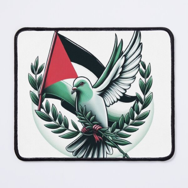Item preview, Free Palestine. Freedom pigeon carrying olive leaf. designed and sold by FromRiverToSea.