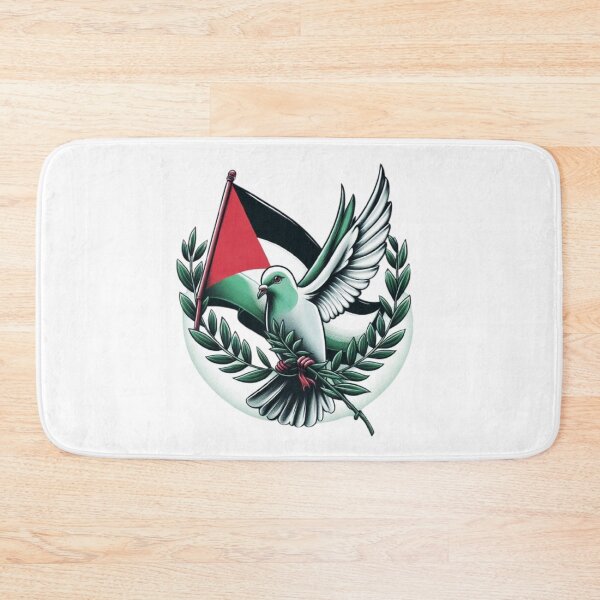Item preview, Free Palestine. Freedom pigeon carrying olive leaf. designed and sold by FromRiverToSea.