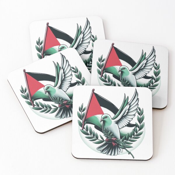 Item preview, Free Palestine. Freedom pigeon carrying olive leaf. designed and sold by FromRiverToSea.