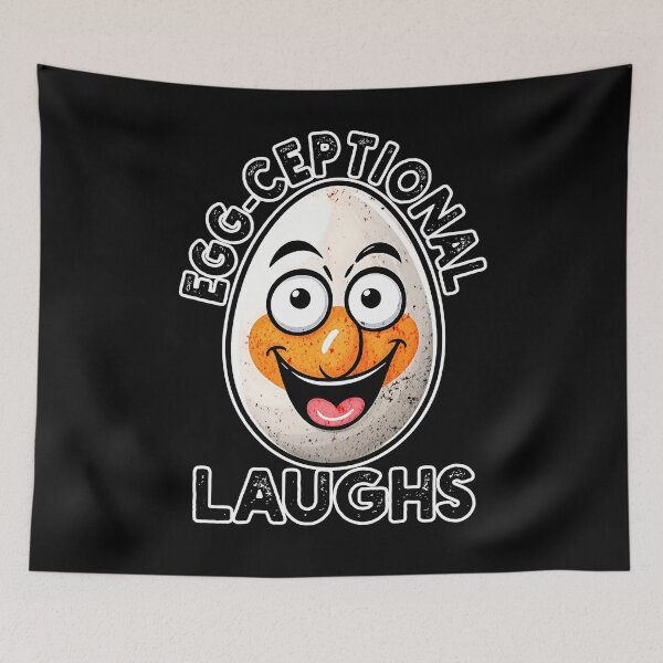Item preview, Egg-Ceptional Laughs - Funny Cartoon Egg designed and sold by Taans-Creation.