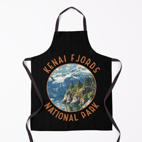 Item preview, Kenai Fjords National Park Retro Distressed Circle designed and sold by KrisSidDesigns.