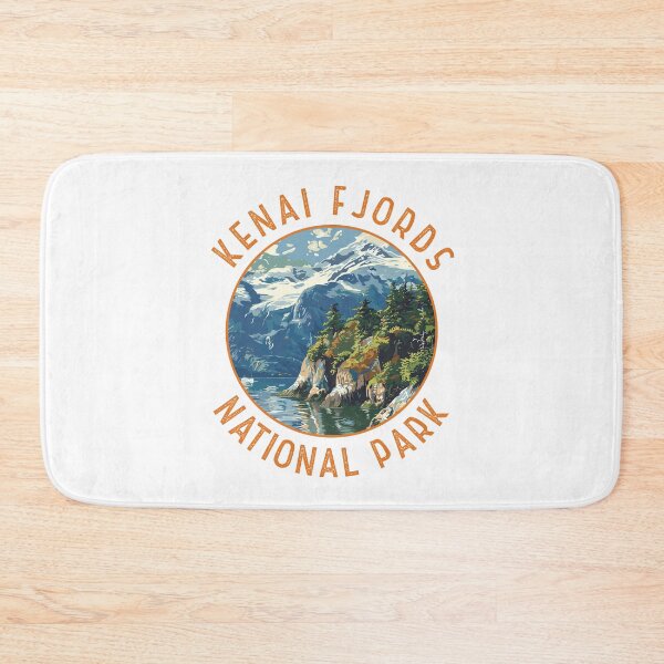 Item preview, Kenai Fjords National Park Retro Distressed Circle designed and sold by KrisSidDesigns.