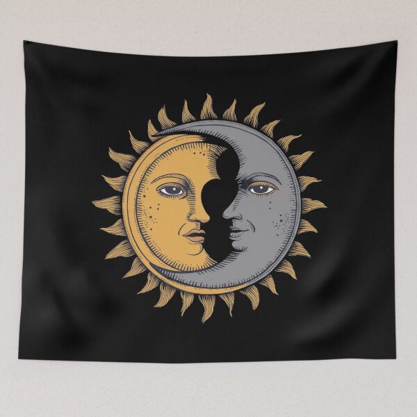 Item preview, Celestial Harmony: Sun and Moon designed and sold by MyNiceDesigns.