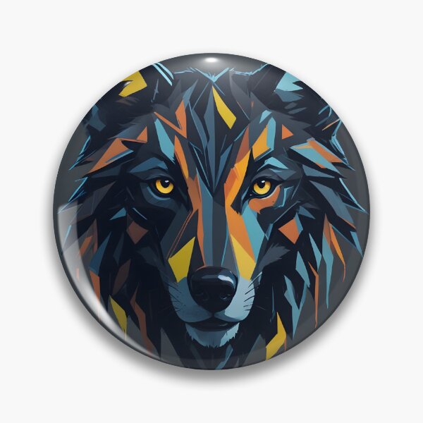 Item preview, Geometric Wolf Head designed and sold by perkypuffin.