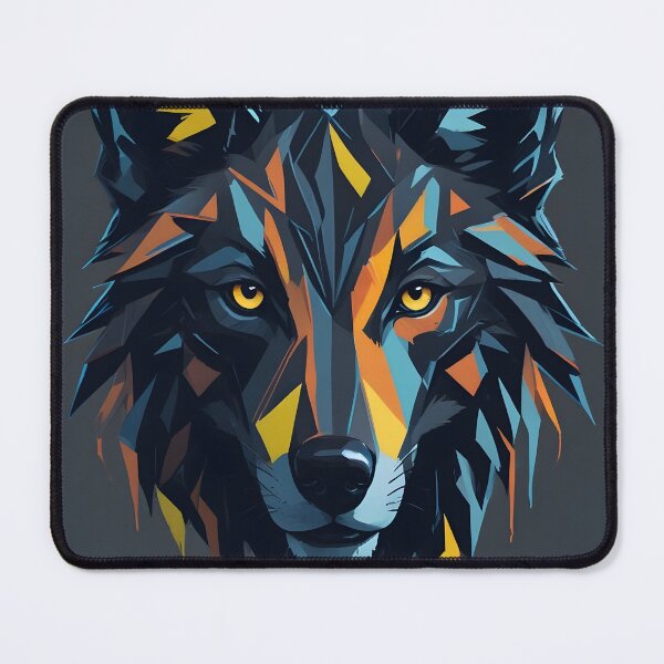 Item preview, Geometric Wolf Head designed and sold by perkypuffin.
