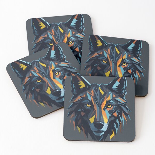 Item preview, Geometric Wolf Head designed and sold by perkypuffin.